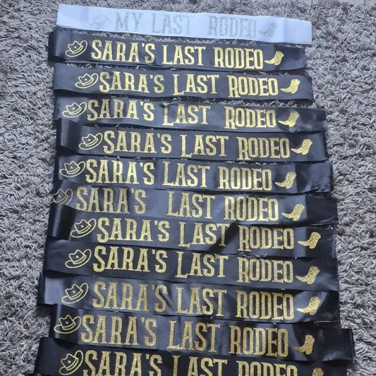 Personalised Sashes