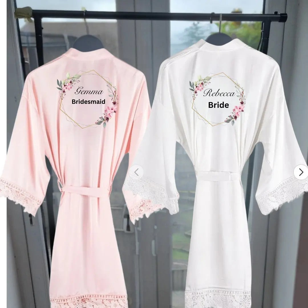 Floral Wedding Robes