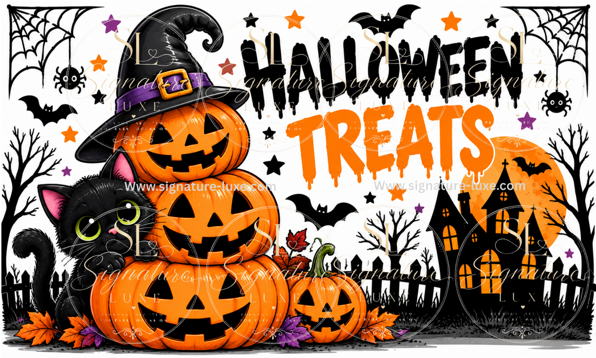 Halloween digital design preview - pumpkins