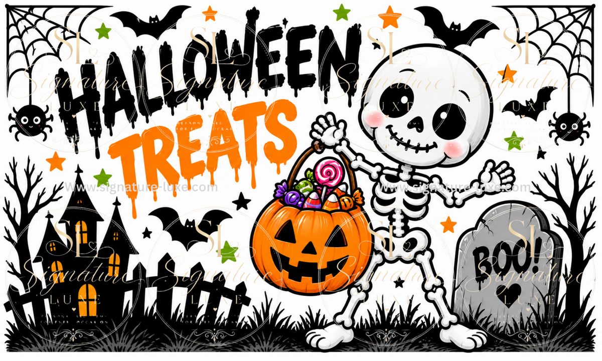Halloween digital design preview - skeleton