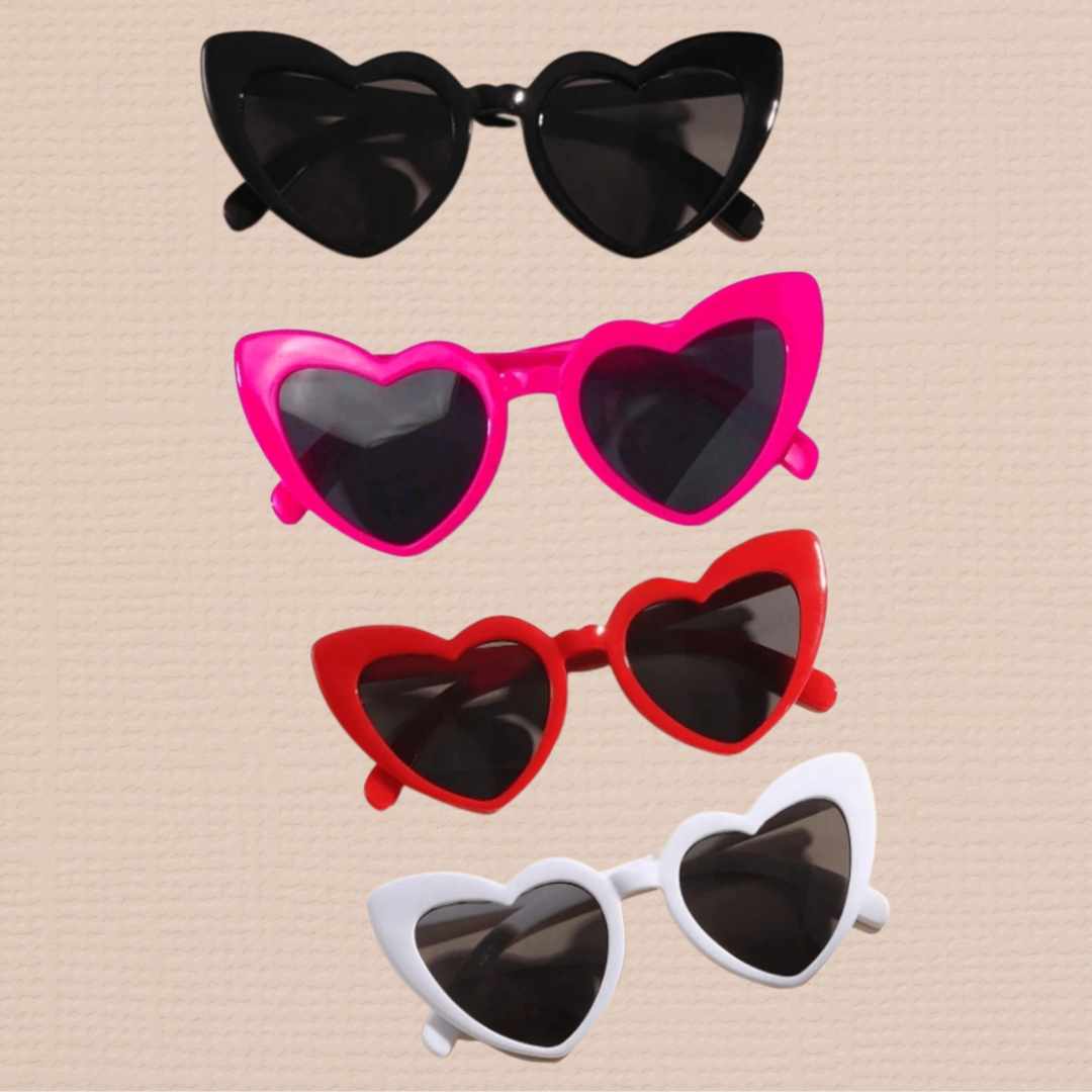 Personalised Heart shaped sunglasses